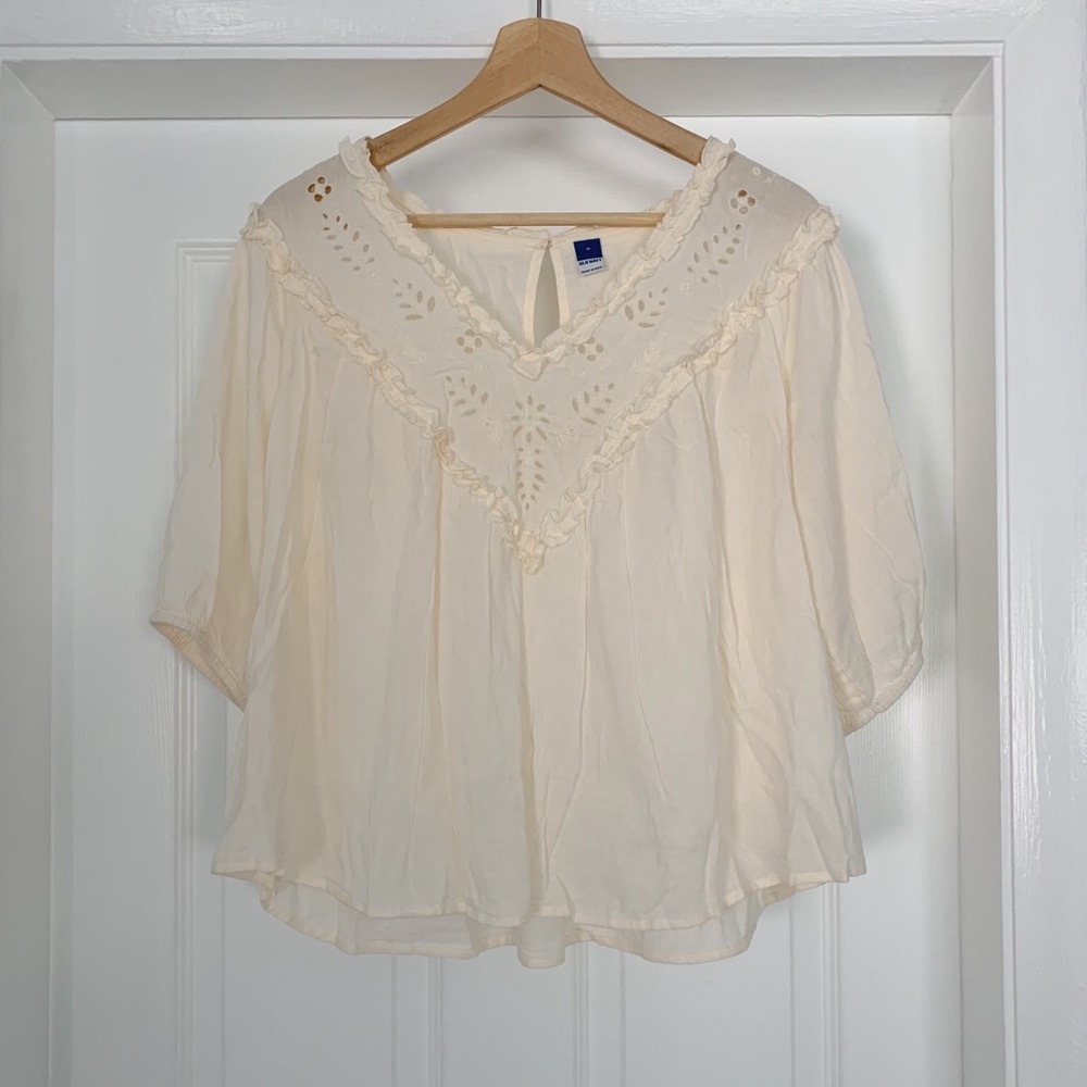 Old Navy Cream Blouse